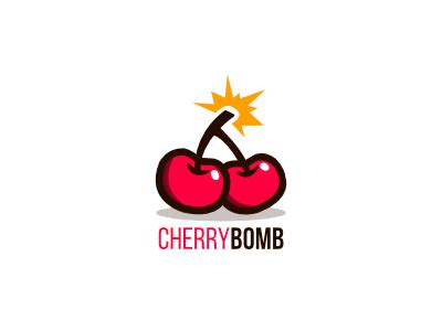 Cherry Bomb Logo by CrownCreative on Dribbble