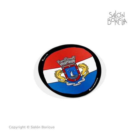 Bandera: Fajardo Rounded #27 (Premium Sticker) – Salón Boricua