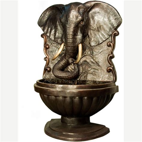 Outdoor Garden Decoration High Quality Bronze Large Elephant Fountain