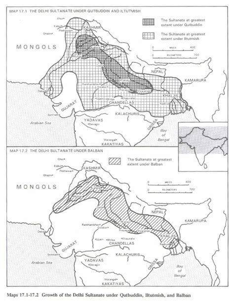 delhi sultanate map: schmidt