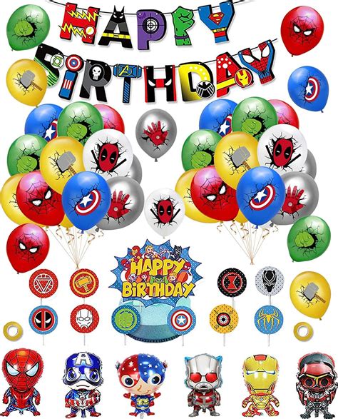 smileh Superhelden Deko Geburtstag Avengers Aluminiumballon Marvel ...