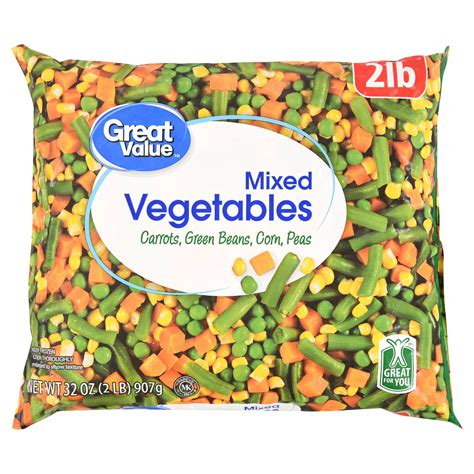 Great Value Mixed Vegetables, Frozen Vegetables, 32 oz Bag - Walmart.com