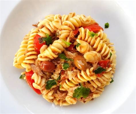 Fusilli pasta with black olive pesto and tuna. – Page 2 of 2 – The Pasta Project