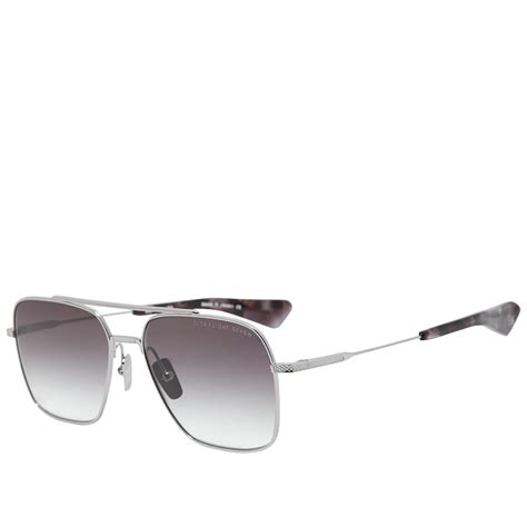 Dita Flight-seven Aviator-style Sunglasses In Silver | ModeSens