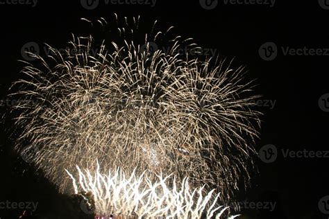 A view of a Fireworks Display 12974985 Stock Photo at Vecteezy