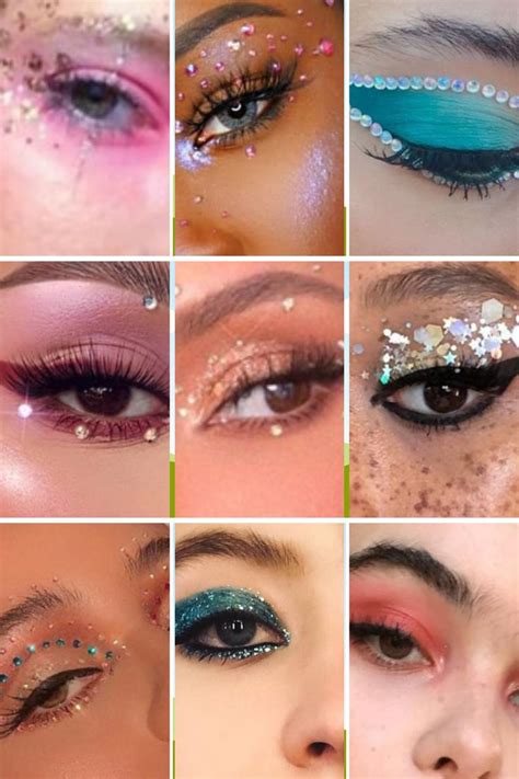 How Euphoria Makeup Became The Coolest Makeup Trend Of 2019 | Rhinestone makeup, Artistry makeup ...