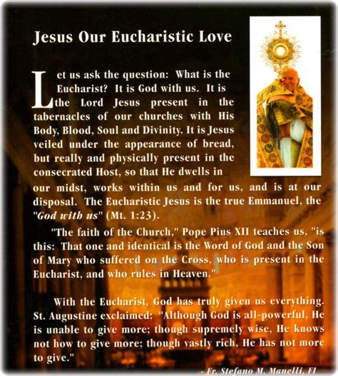 Scripture Catholic - THE EUCHARIST | Eucharist, Catholic prayers ...