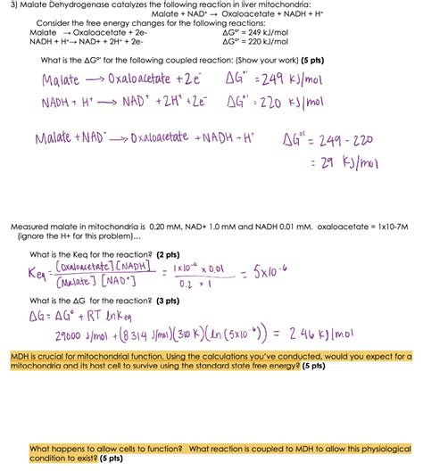 Solved Malate Dehydrogenase catalyzes the following reaction | Chegg.com