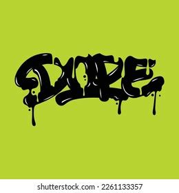 Dopevector Illustrationhand Drawn Letters Graffiti Styledecorative Stock Vector (Royalty Free ...