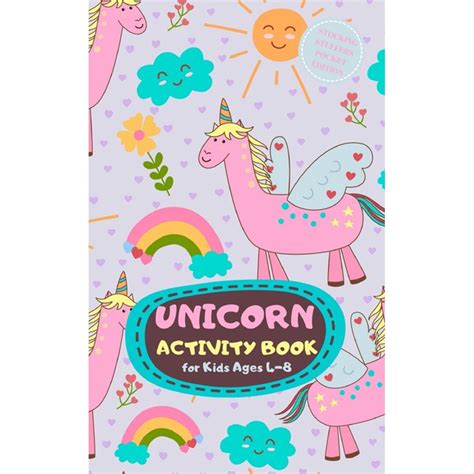 Unicorn Activity Book for Kids Ages 4-8 Stocking Stuffers Pocket Edition : Party Theme A Fun Kid ...