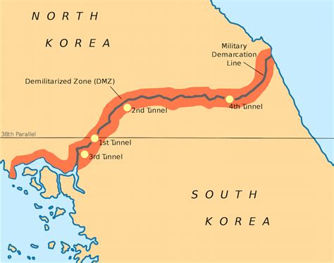 Korean DMZ Demilitarized Zone Map - Living + Nomads – Travel tips ...