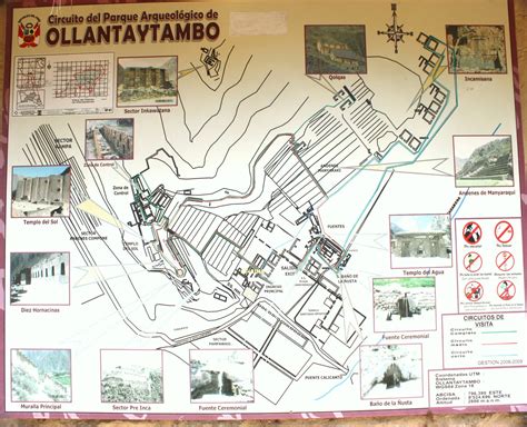 Galapagos Islands and Peru 2012: Ollantaytambo Map