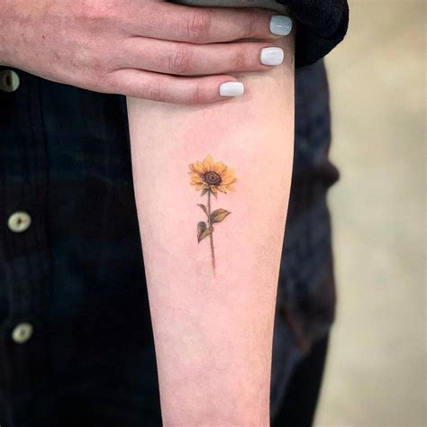 Sunflower Tattoo On Forearm | Best Flower Site