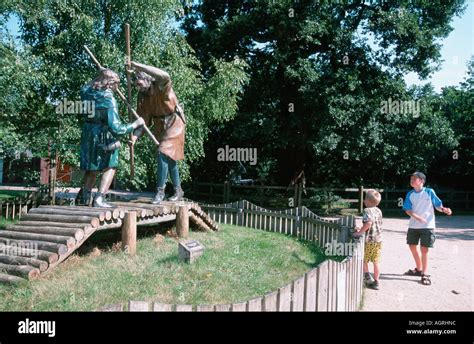 Sherwood Forest visitor centre Stock Photo - Alamy