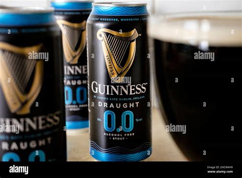 Guinness 0.0 non-alcoholic beer Stock Photo - Alamy