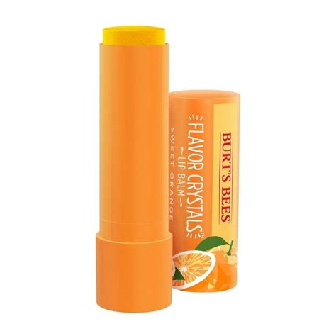 Burt's Bees Flavor Crystals Lip Balm in Sweet Orange | Crystal lips ...