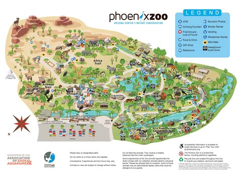 Zoo Map - Phoenix Zoo