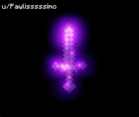 I rendered an Enchanted Netherite Sword in Blender, what does the community of r/Minecraft think ...