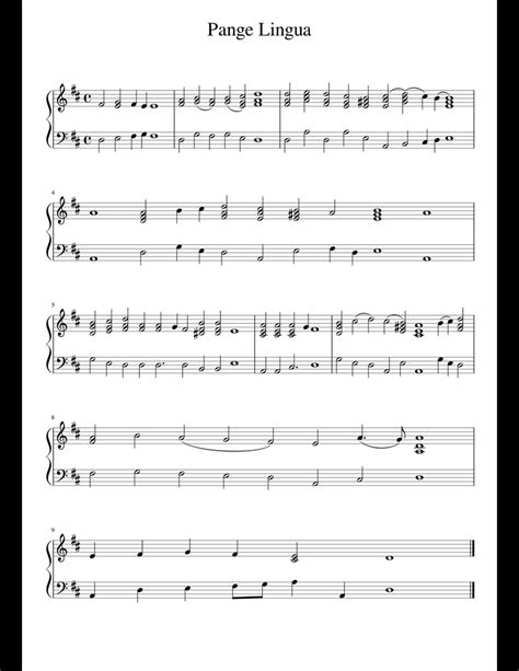 Tantum ergo Sacramentum (34325) sheet music for Piano download free in ...