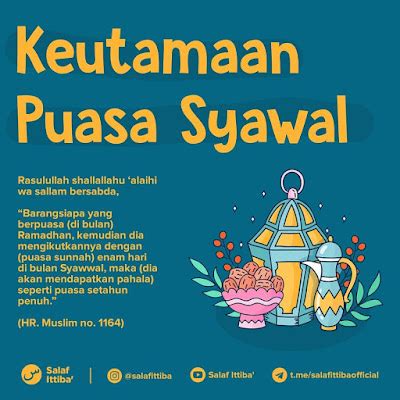 Kumpulan Poster Pentingnya Puasa Syawal, Keutamaan Puasa Syawal dan Tata Cara Puasa Syawal ...