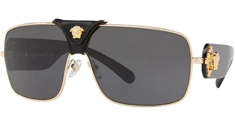 Lentes Versace Negros De Hombre Ve2207-q 1002/87 Dorado Piel - $ 4,249.00 en Mercado Libre