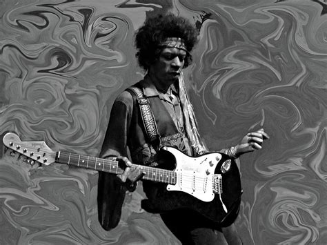 Jimi Hendrix Purple Haze B W Photograph by David Dehner