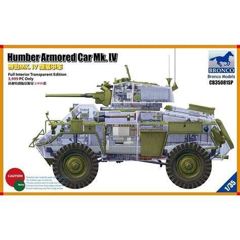 Bronco Cb35081sp 1/35 Humber Armored Car Mk. Iv (limited Edition) - Scale Model Kit - Model ...