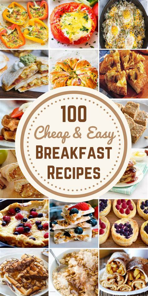 100 Cheap & Easy Breakfast Recipes - Prudent Penny Pincher