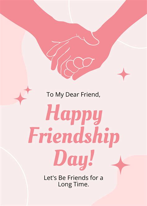 FREE Friendship Card Templates & Examples - Edit Online & Download | Template.net