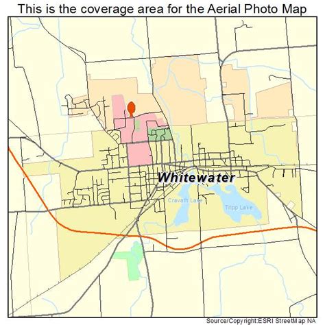 Aerial Photography Map of Whitewater, WI Wisconsin