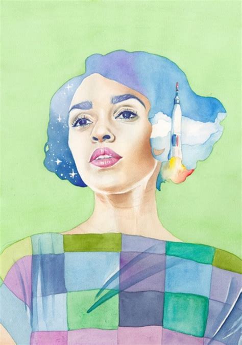 Mary Jackson Hidden Figures by By Stella Blu. Watercolor portrait prints Cartoon Drawings ...