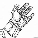 Thanos With Infinity Gauntlet Coloring Page 6801 5416 sketch template