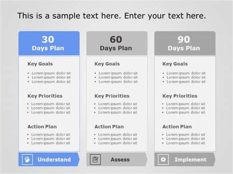 30 60 90 day plan 1 PowerPoint Template | SlideUpLift