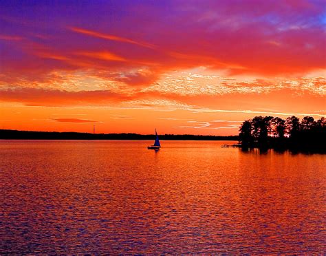 Lake Murray Sunset Photograph by Joseph C Hinson Photography