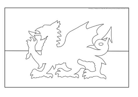 Welsh flag colouring sheet | Teaching Resources