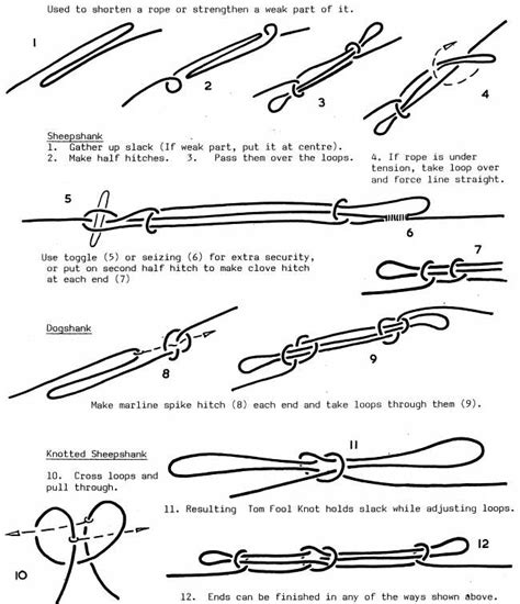 Sheepshank Variations - How to make Knots – Knot Collection | How To Do ...