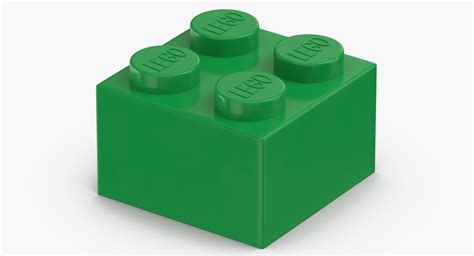 3D model lego brick 2x2 earth - TurboSquid 1409462