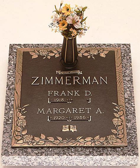 Double Interment Bronze Grave Markers