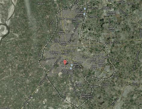 Jhang City Satellite Map – Paki Mag