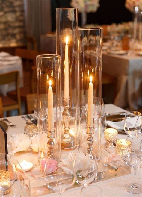 40 Glass Cylinder Wedding Centerpiece Ideas – Page 2 – Hi Miss Puff