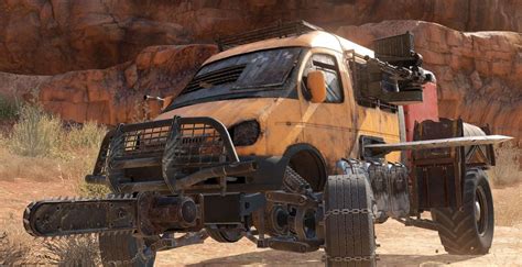 Battle between cars in lifeless desert Heroes Evolved