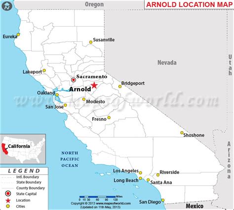 Where is Arnold Located in California, USA