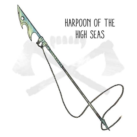 Harpoon of the High Seas- magic item, features in comments : DnDHomebrew