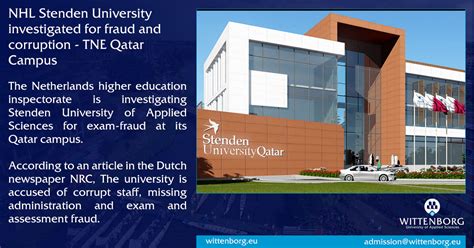 NHL Stenden investigated for fraud and corruption - TNE Qatar Campus