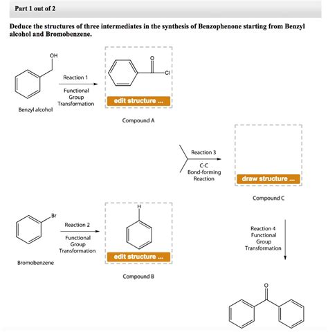 SOLVED: Part 1 out of 2 Deduce the structures of three intermediates in ...