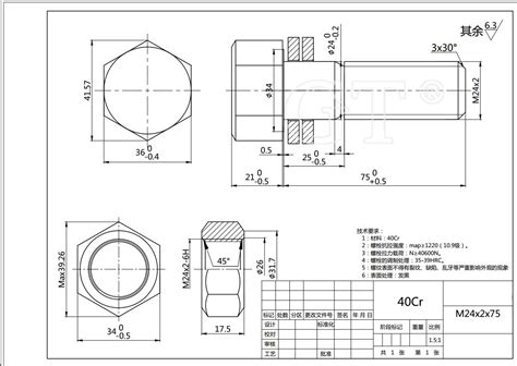 Screw Drawing Nuts And Bolt For Free Download - Nut And Bolt Drawing ...