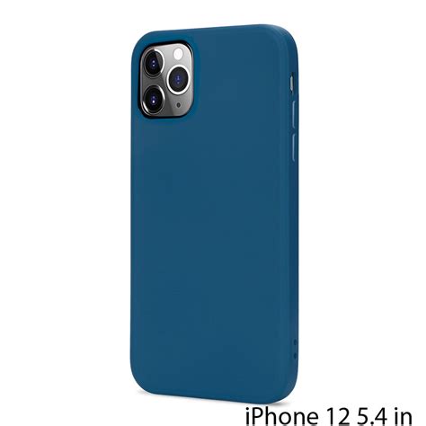 Wholesale Slim Pro Silicone Full Corner Protection Case for iPhone 12 Mini 5.4 inch (Navy Blue)