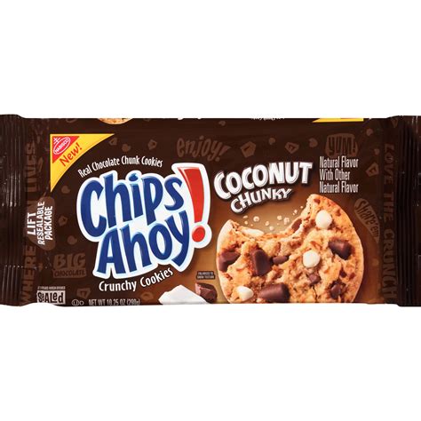 Nabisco Chips Ahoy! Coconut Chunky Chocolate Chunk Cookies, 10.25 Oz. - Walmart.com - Walmart.com