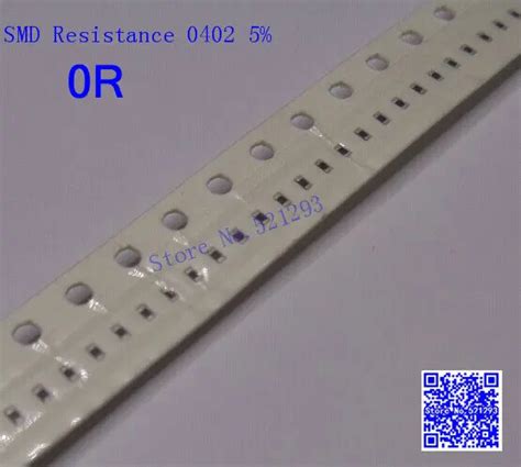 0402 Chip resistor 1/16W 0 ohm 0R 5% 0402 SMD Resistors 500PCS/LOT-in ...