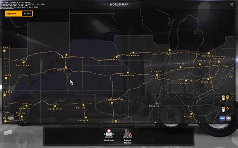 COAST TO COAST MAP - V2.2 RELEASED (1.28) MOD - American Truck Simulator mod | ATS mod